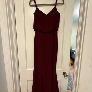 Dress the Population Maroon Gown